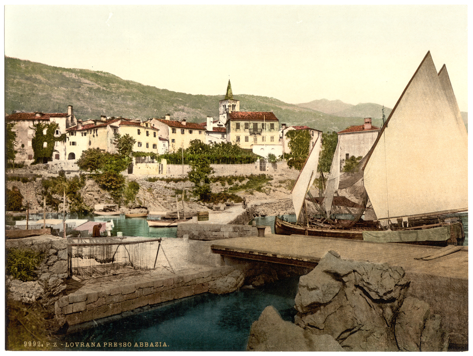 Abbazia Lovrana near Abbazia Istria Austro-Hungary, [between ca. 1890 and ca. 1900]. — historic print