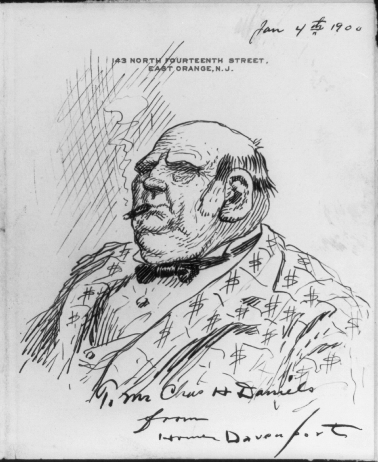 [Dollar Mark Hanna], 1900 Jan. 4. — historic drawing