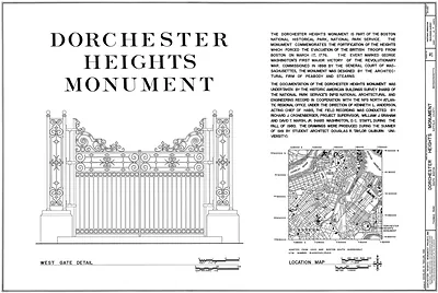 Dorchester Heights Monument West Gate Detail