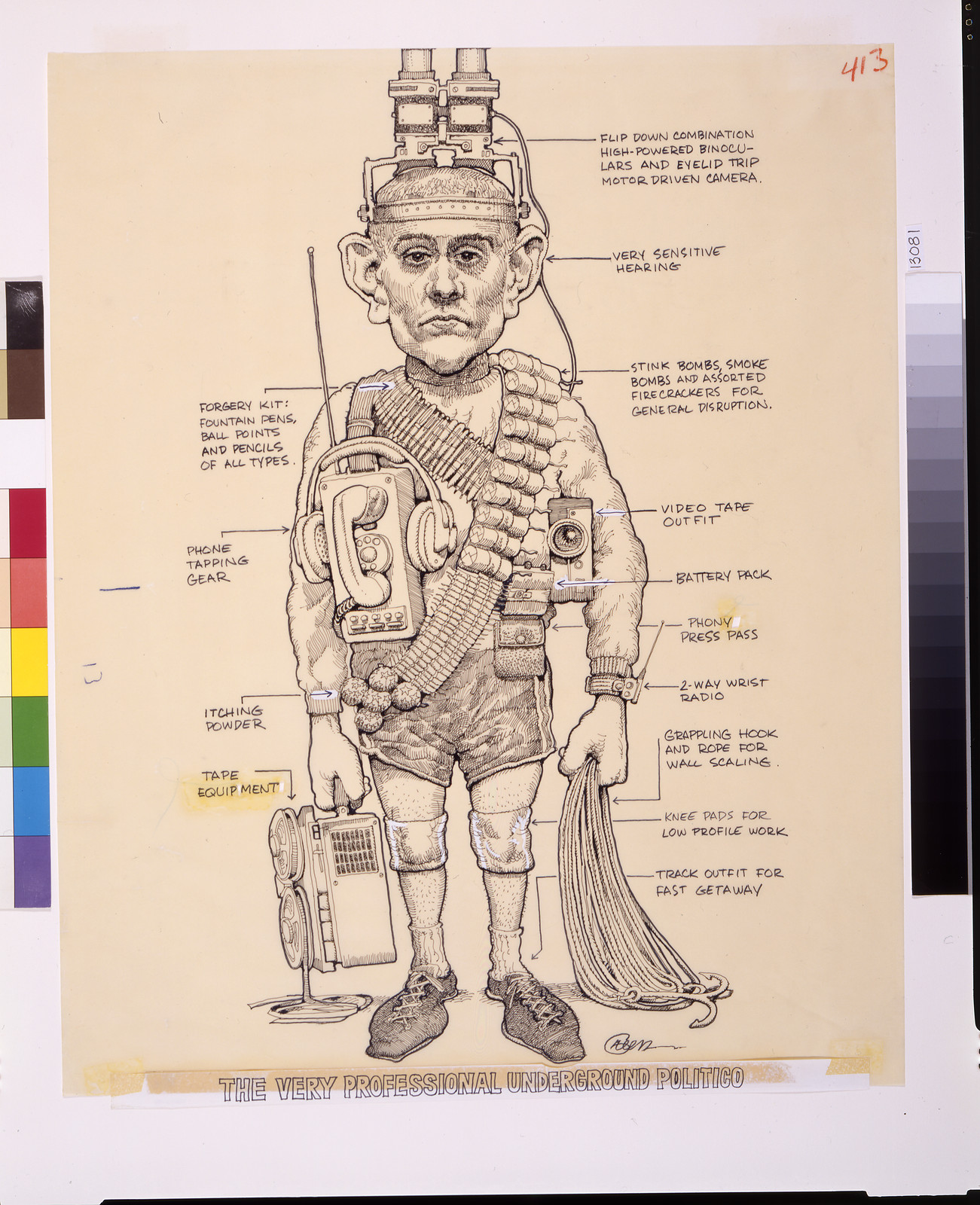 The very professional underground politico — historic drawing