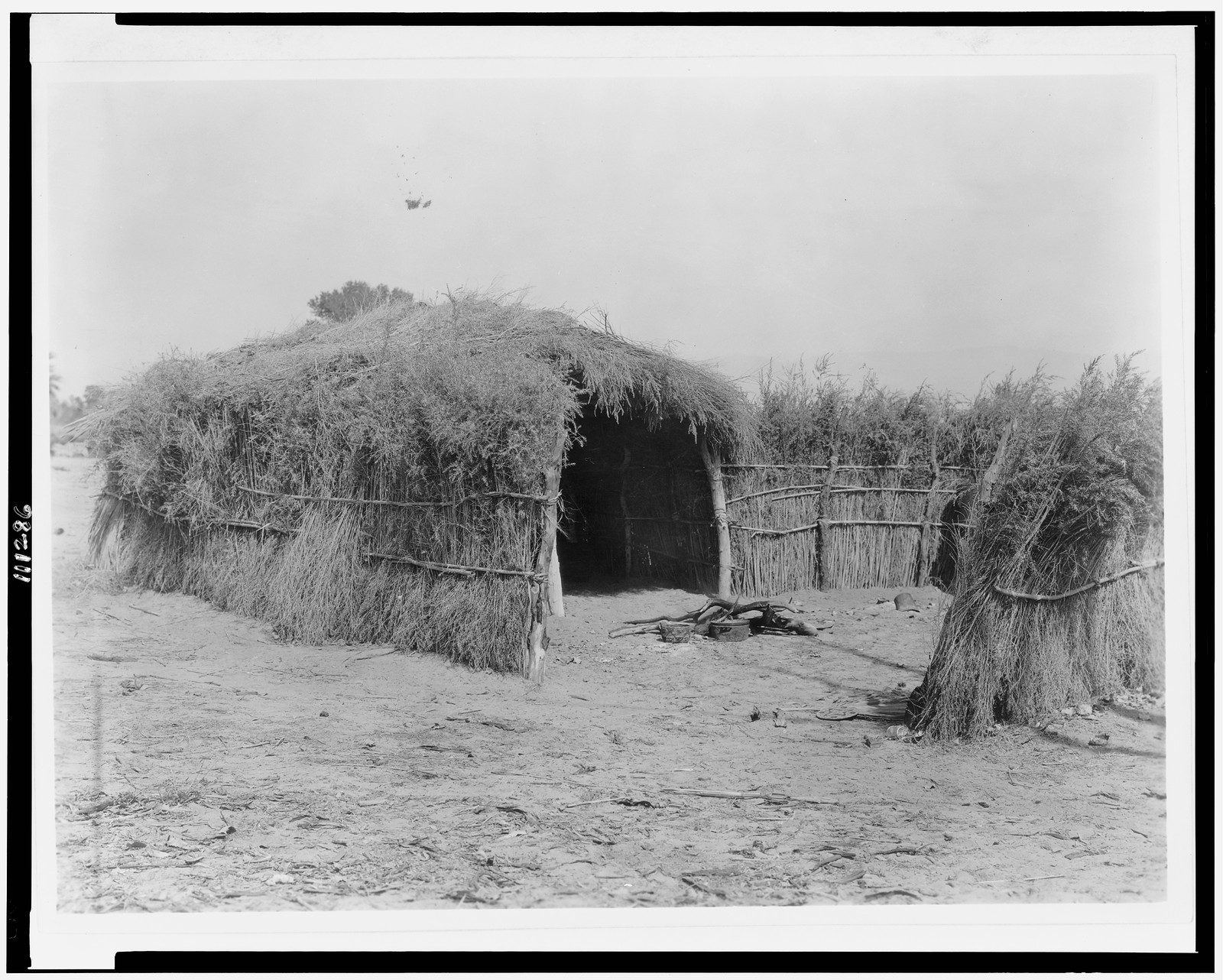 [Cahuilla house in the desert, California], c1924. — historic photograph