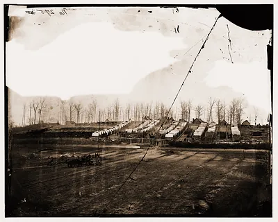 Rappahannock Station Virginia. Winter camp of 50th New York Engineers