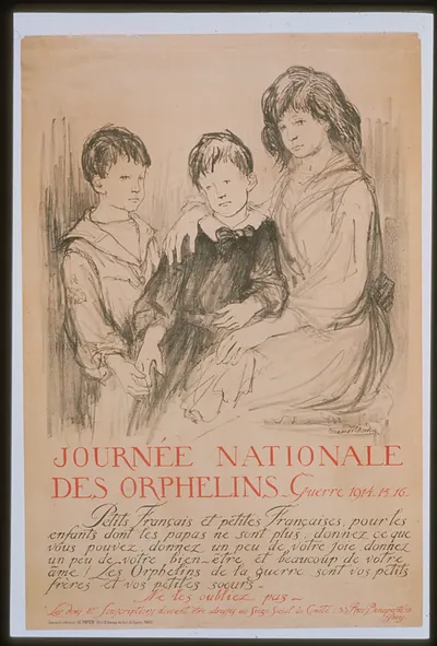Journeacutee nationale des orphelins. Guerre 1914. 15. 16.