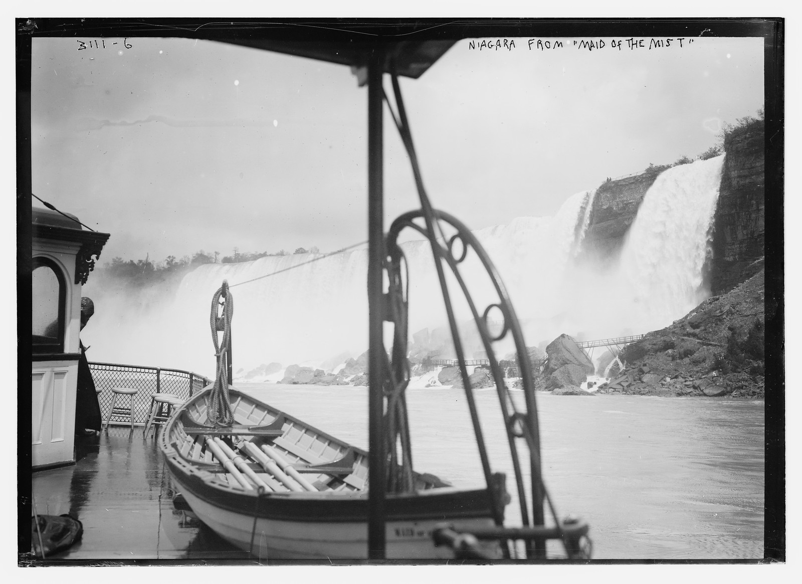 Niagara from MAID OF THE MIST, n/a — historic photograph