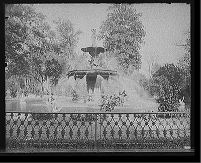 Fountain in Forsyth Park, Savannah, Ga.