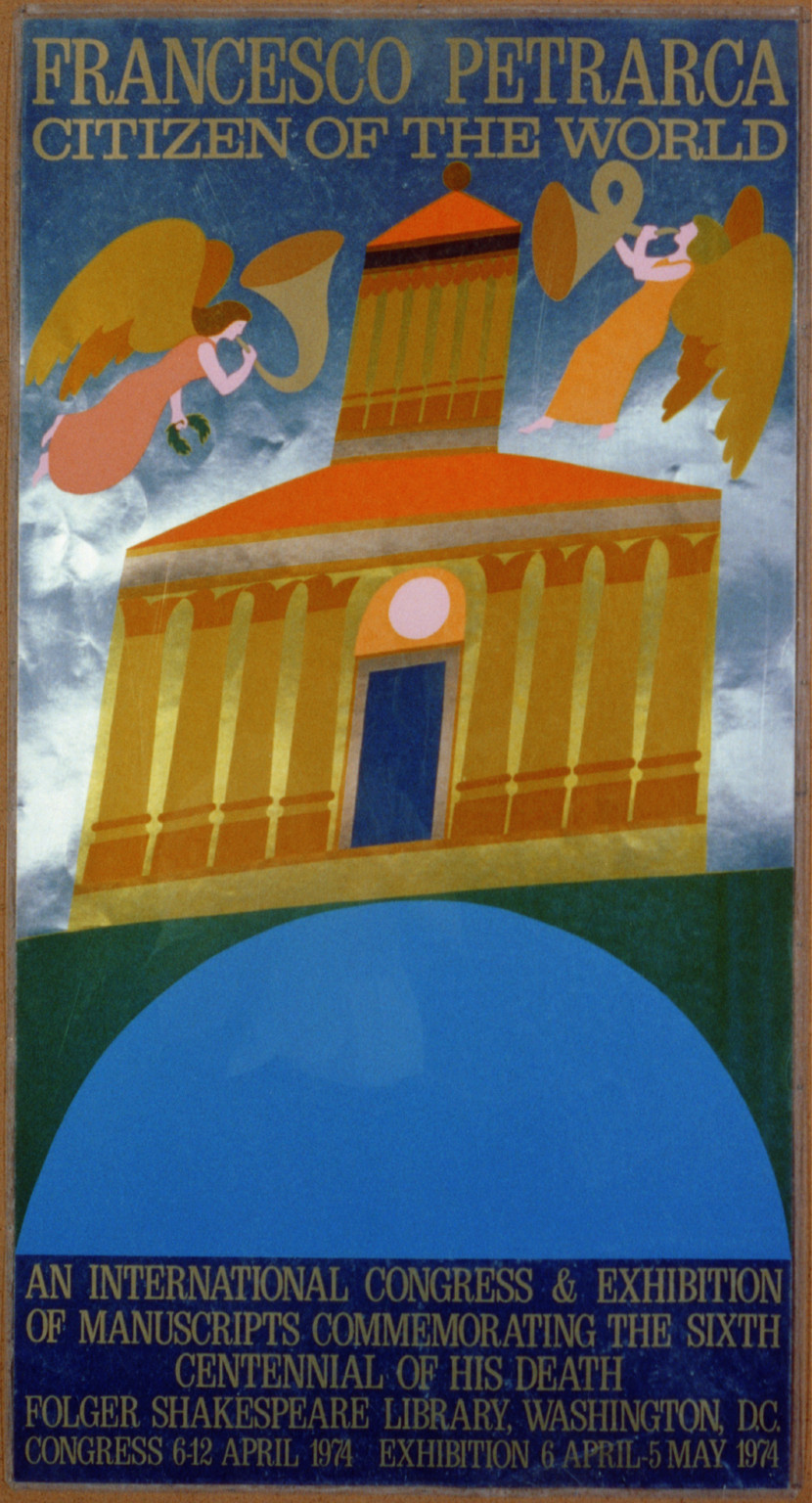 Francesco Petrarca, Citizen of the World..., [1974] — vintage poster