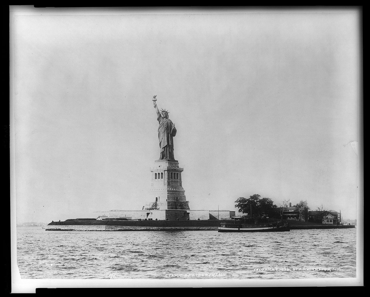 Statue of Liberty, N.Y. / J.S. Johnston, view & marine photo., c1894. — historic photograph