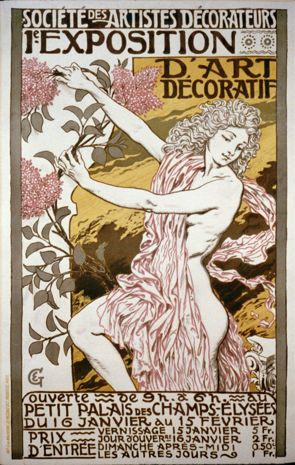1e. Expositon d'Art Décoratif / E.G. — vintage poster