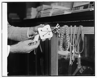Weaving with cards, Smithsonian Inst., 8/5/25