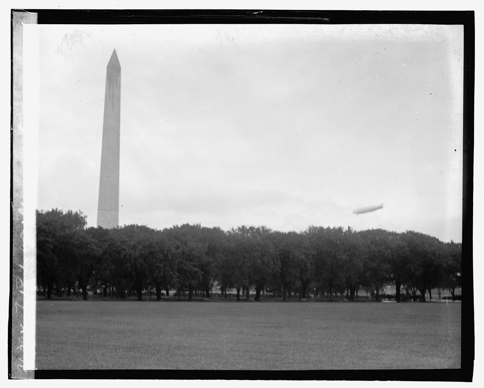 ZR 1 at Monument, [9/22/23], [1923 September 22] — historic photograph
