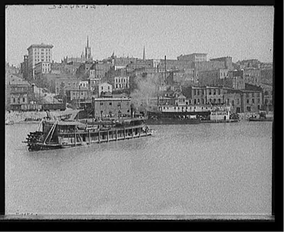 [Waterfront, panorama of Vicksburg, Miss.]