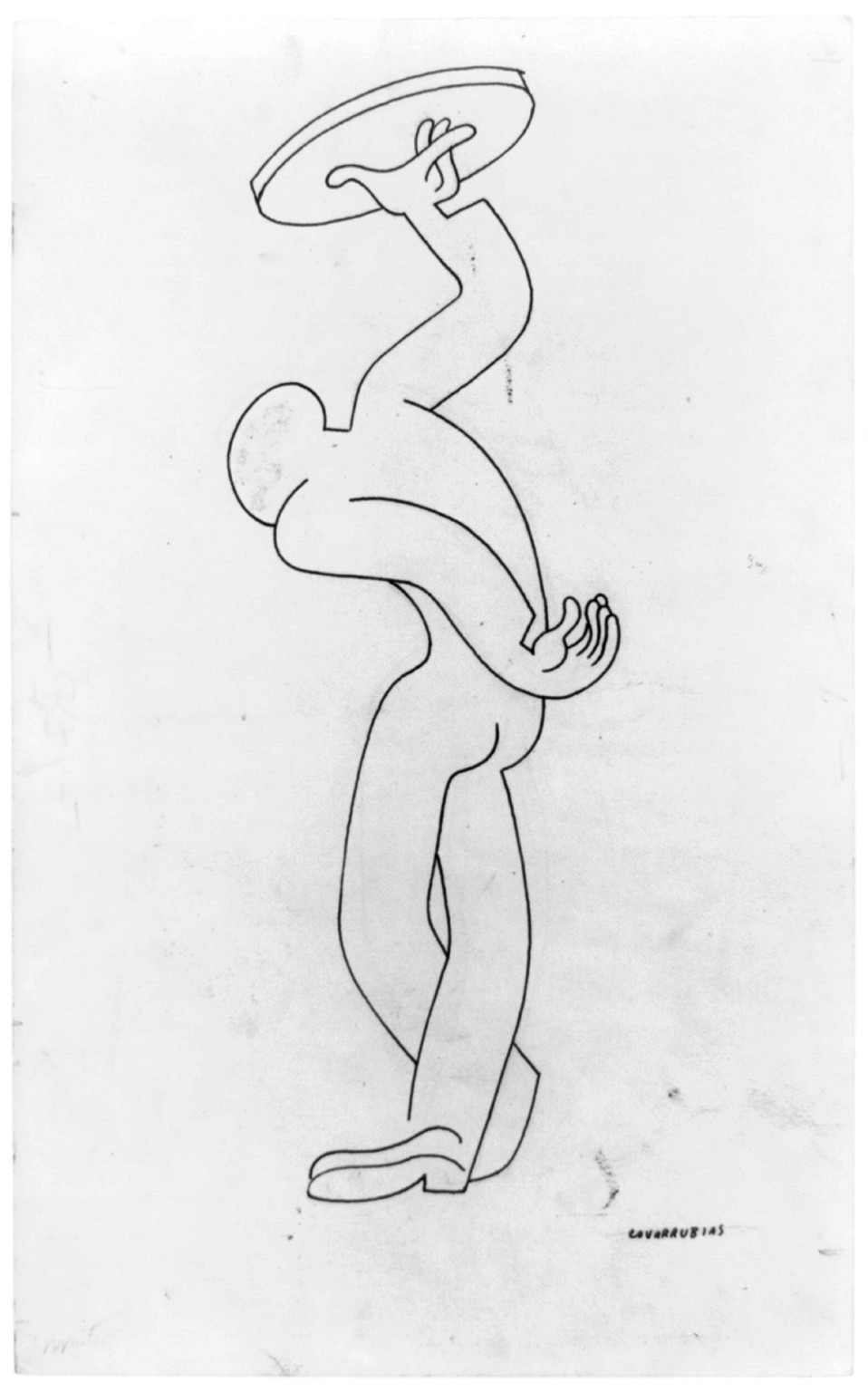 Dancing waiter / Covarrubias., 1927 — historic drawing