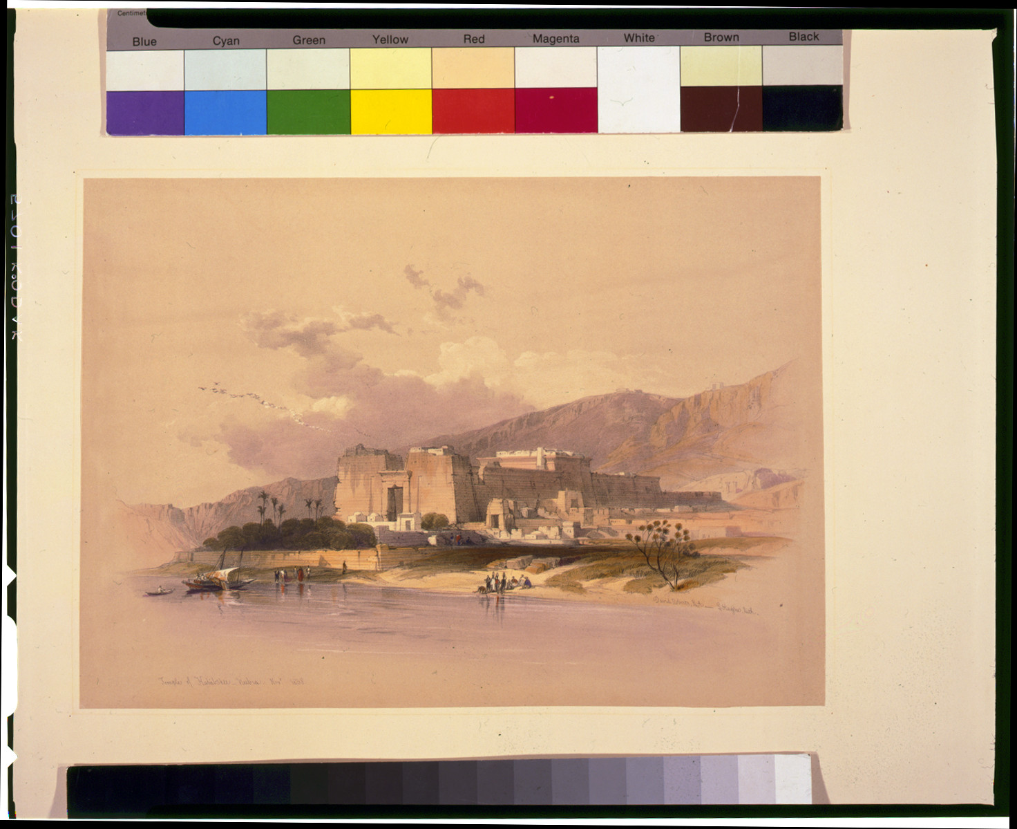 Temple of Kalabshee--Nubia / David Roberts, R.A., [published between 1846 and 1849] — antique lithograph