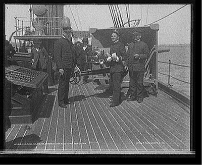 U.S.S. Raleigh, Lieuts. Chadwick and Kiely and pay clerk