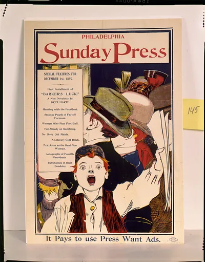 Philadelphia Sunday Press--Special features for December 1st, 1895 / Brill.