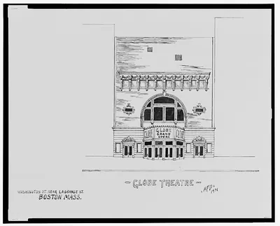[Globe Theatre (Globe Grand Opera), Washington St. near La Grange St., Boston, Massachusetts] / AFD 1931.