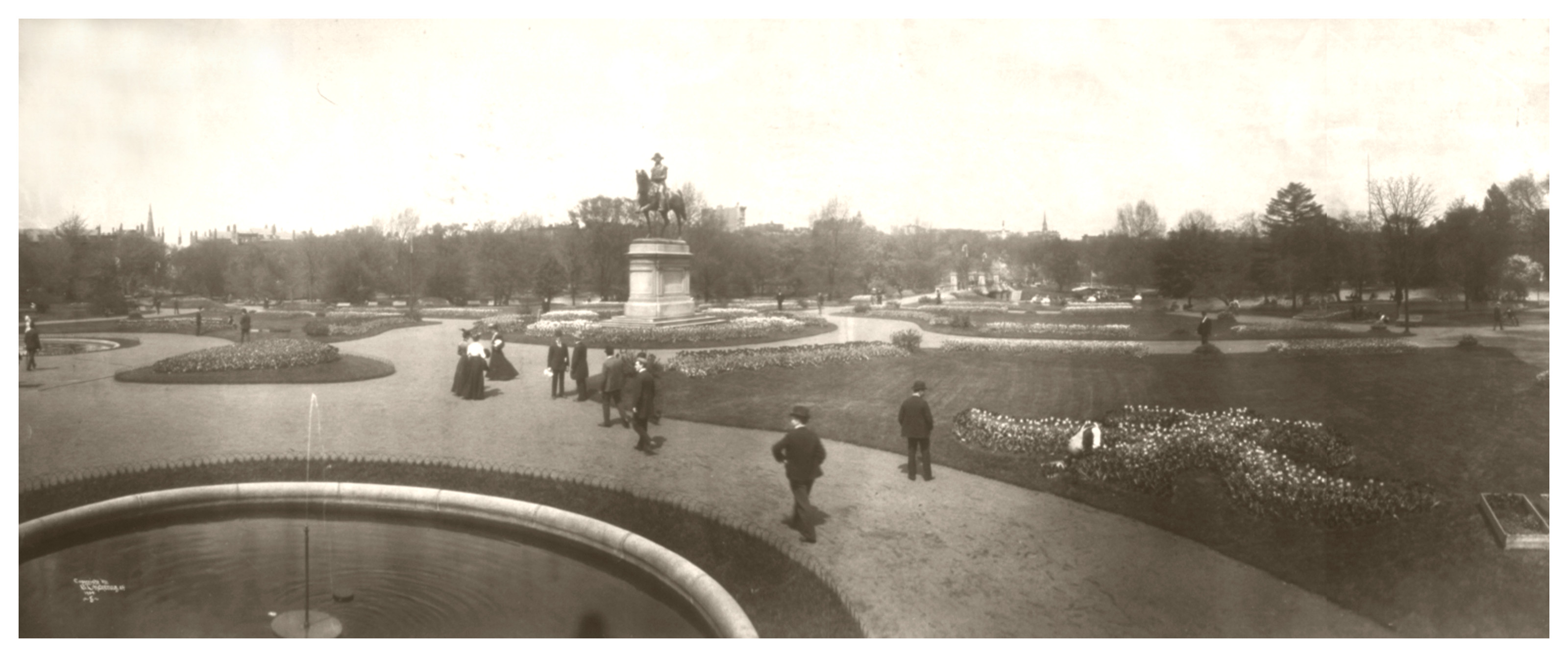 Boston Public Garden c, 1904 — historic image
