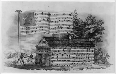 General Harrison's log cabin marc & quick step