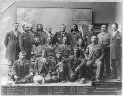 [Plenty Horses' trial, group no. 1]