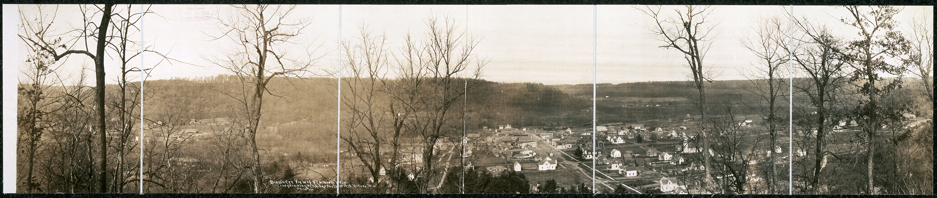 Birds eye view of Elmwood, Wisconsin, 1912, 1912 — historic image