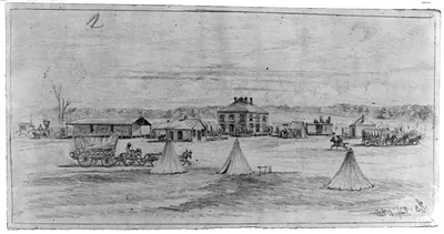 Bealton Station, on the Orange and Alexandria R.R. Depot of supplies