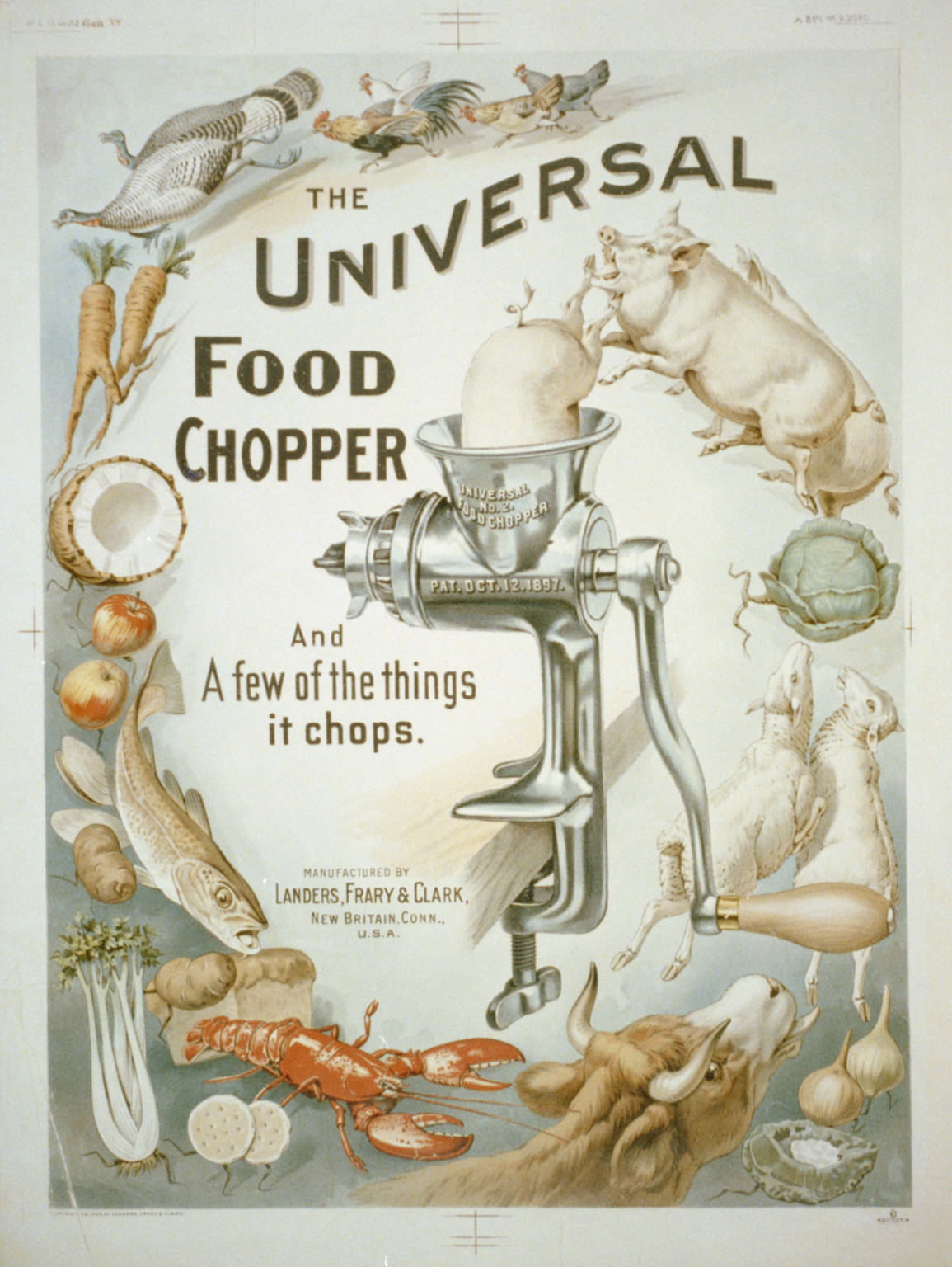 The universal food chopper, [no date recorded on shelflist card] — historic print