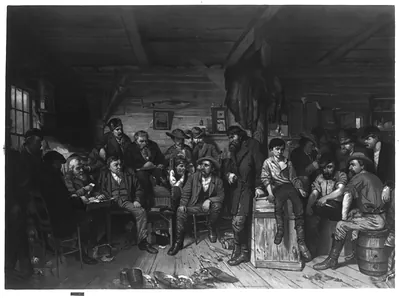 [The trial of a horse thief] / Jno. Mulvany ; Clay, Cosack & Company lith., Buffalo and Chicago.