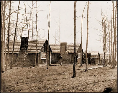 Rappahannock Station Va. Officers quarters 50th New York Engineers; another view