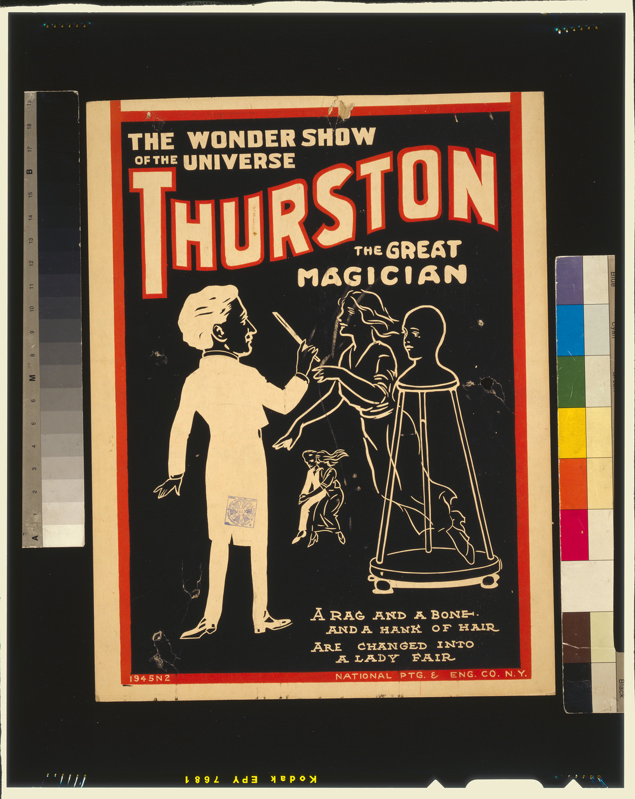 Thurston the great magician the wonder show of the universe., N.Y. : National Ptg. & Eng. Co., [ca. 1925] — vintage poster