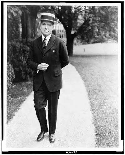 John D. Rockefeller, Jr., takes vacation / Photo by Underwood & Underwood, New York.
