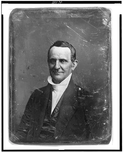 Portrait of an unidentified man, daguerreotype copy