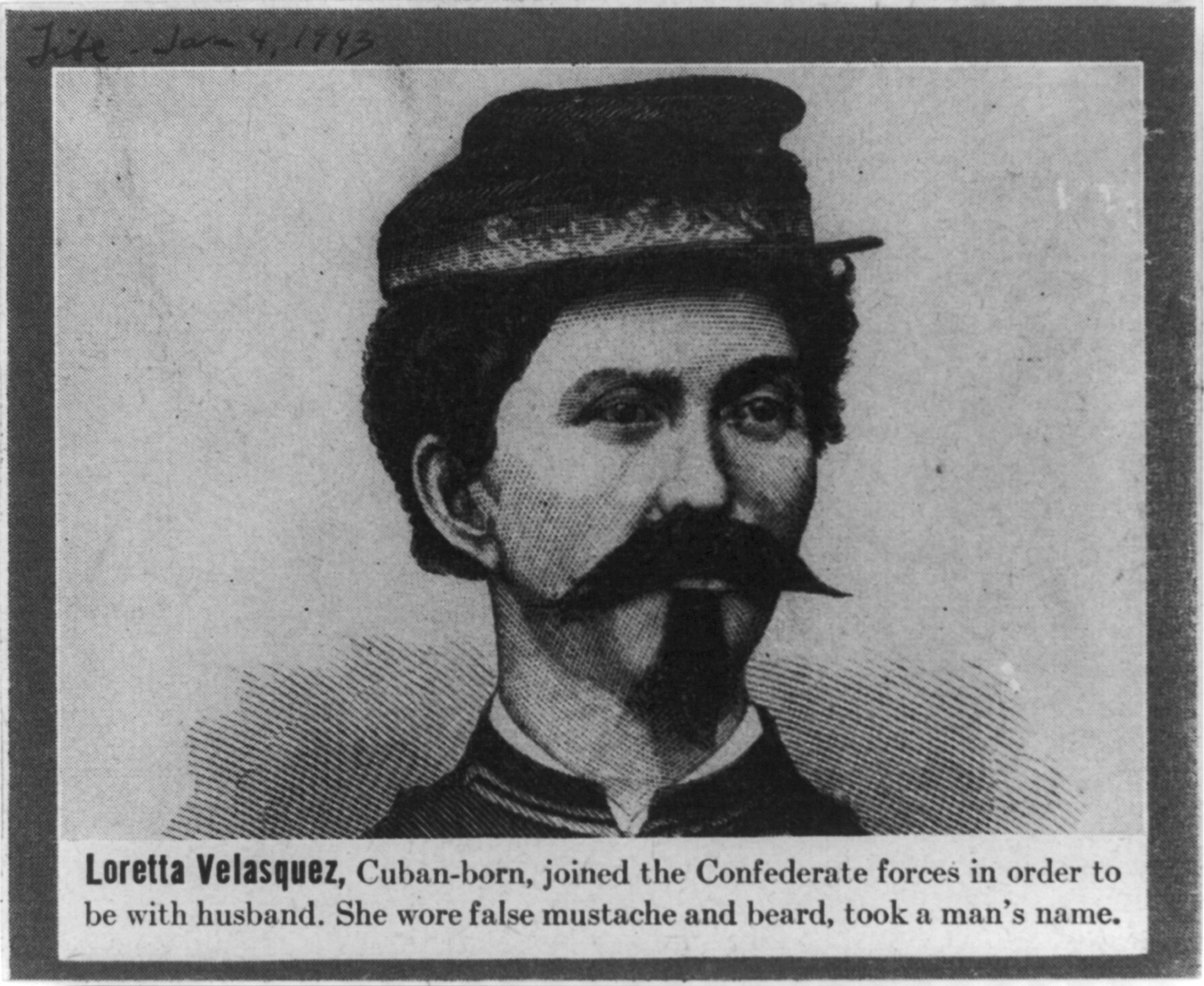Mrs. Loretta Velasquez, [no date recorded on caption card] — historic print