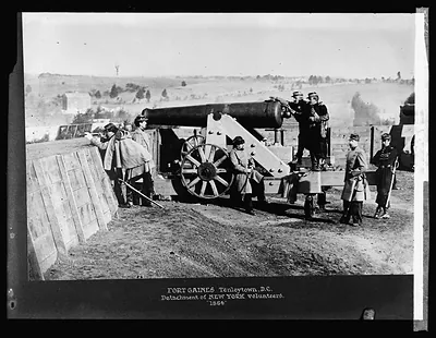 Fort Gaines, Tenleytown, D.C., detachment of New York Volunteers, 1864