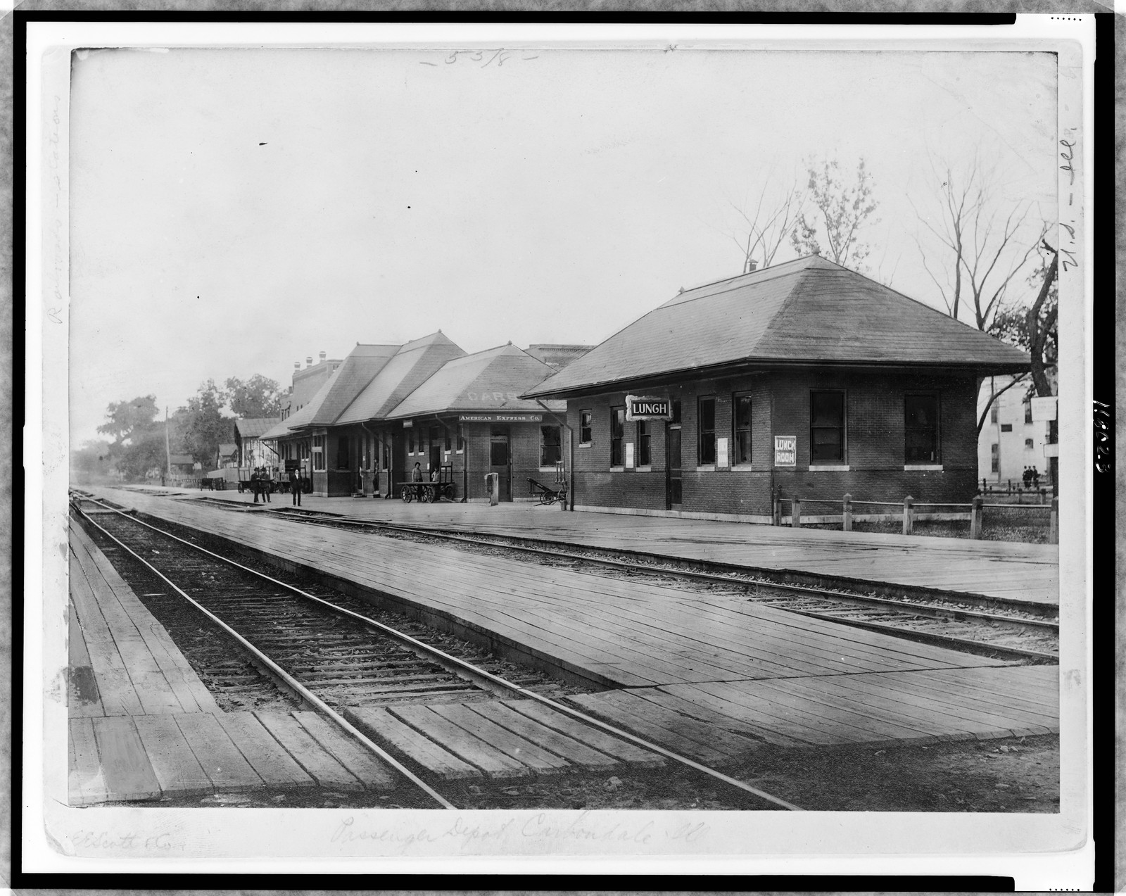 Passenger Depot, Carbondale, Illinois, [between 1880 and 1920] — historic photograph