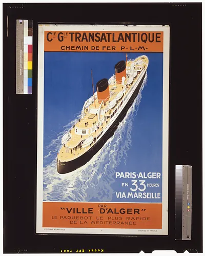 Cie. Gle. Transatlantique, chemin de fer P-L-M, Ville d'Alger""