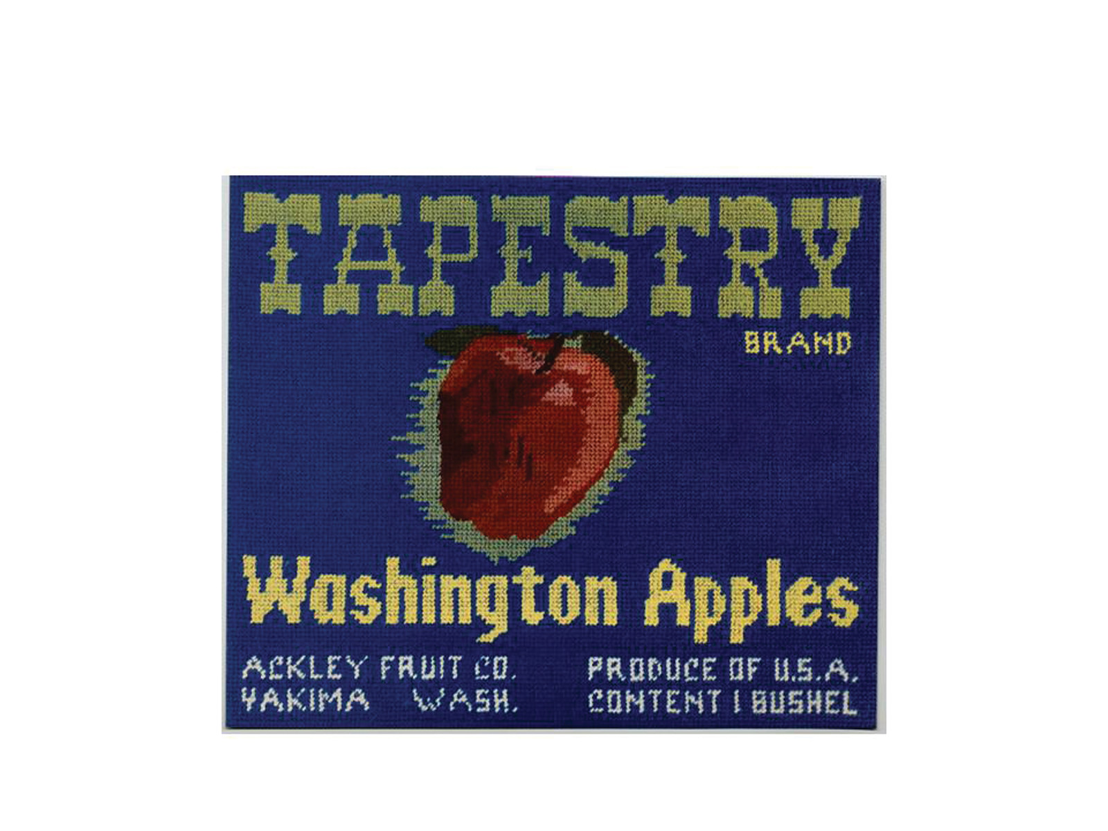 Tapestry Brand Washington Apples crate label — historic image