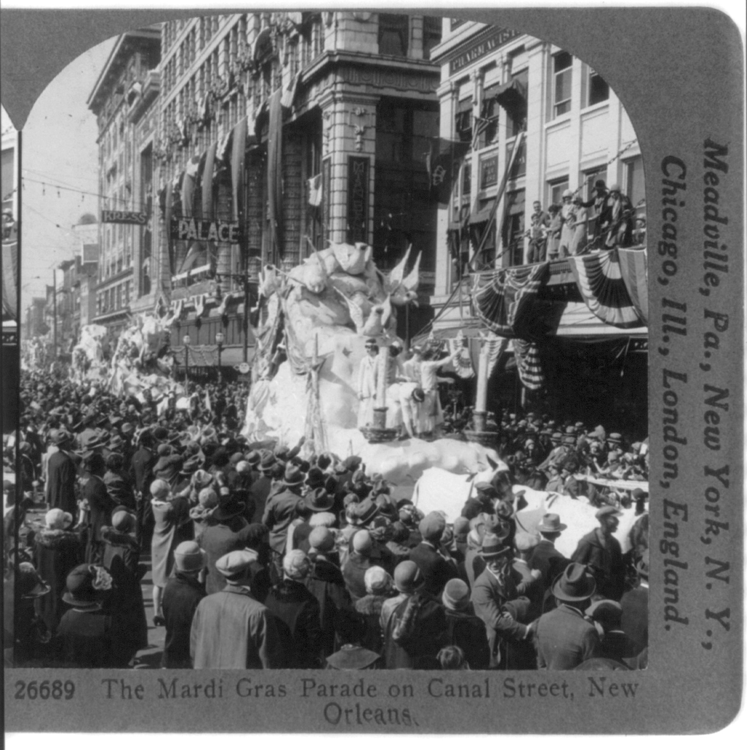 The Mardi Gras parade on Canal Street, New Orleans, c1926 Mar. 11. — historic photograph
