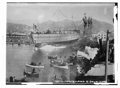 Sestri-Ponenta & Launch of Giulie Cesare