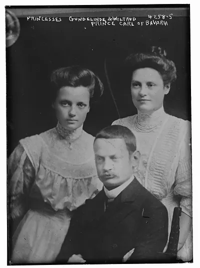 Princesses Gundelinde & Wiltrud & Prince Carl of Bavaria