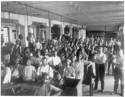 Vintage Photo Print - Richmond - Lumpers at the T.B. Williams, 1899