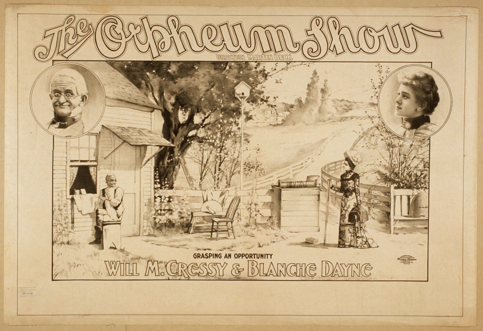 The Orpheum Show, 1900 — vintage poster
