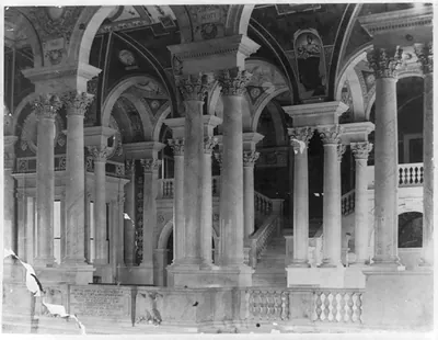 Library of Congress - Interior - Great Hall (detail)