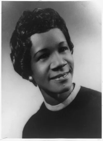 [Shirley Chisholm, Congresswoman from New York, head-and-shoulders portrait, facing right]