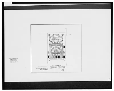 [Loew's Orpheum Theatre, Hamilton Place and Tremont St., Boston, Massachusetts] / AFD 1922.