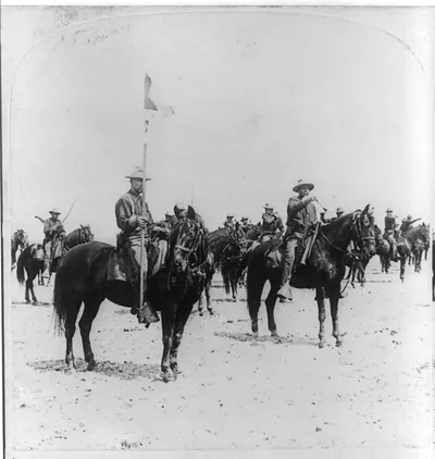 Ninth U.S. Cavalry--famous Colored Regiment--Draw Sabers!