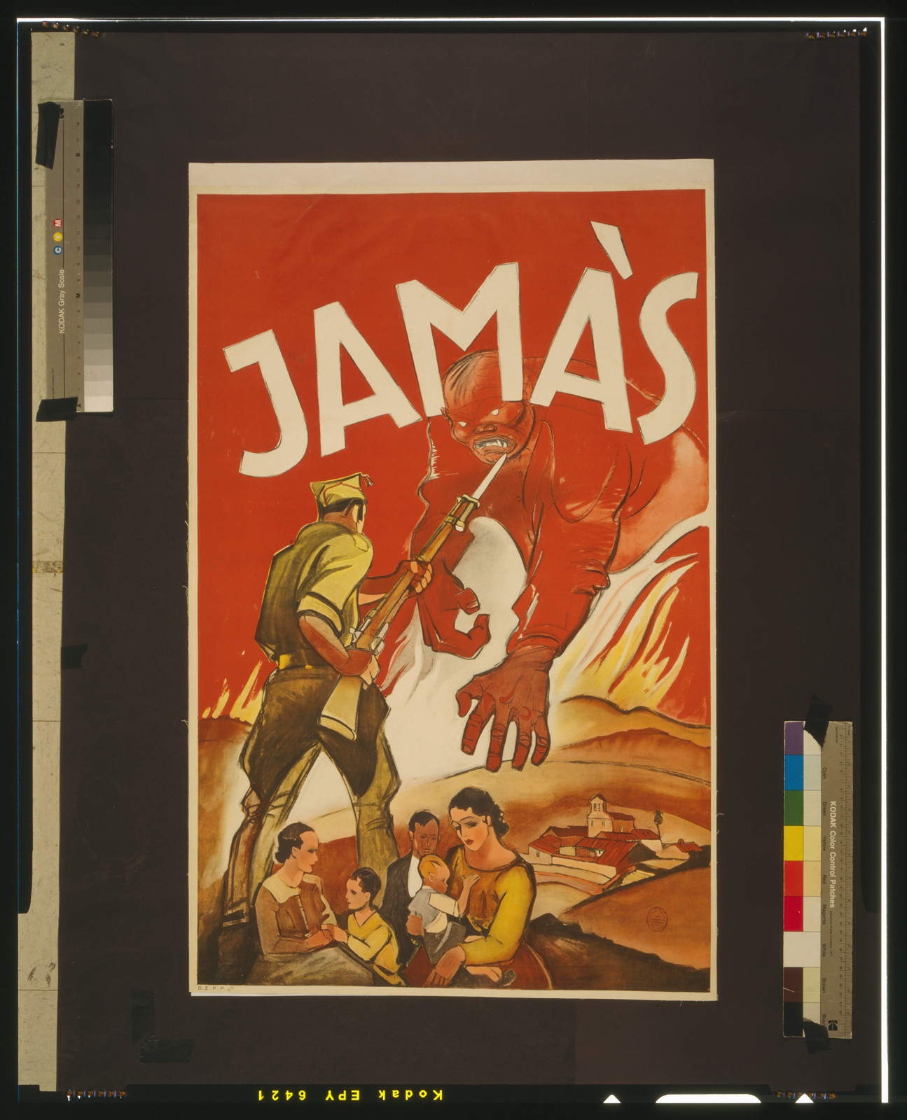 Jamàs, [Spain] : D.E.P.P., [between 1936 and 1939] — vintage poster
