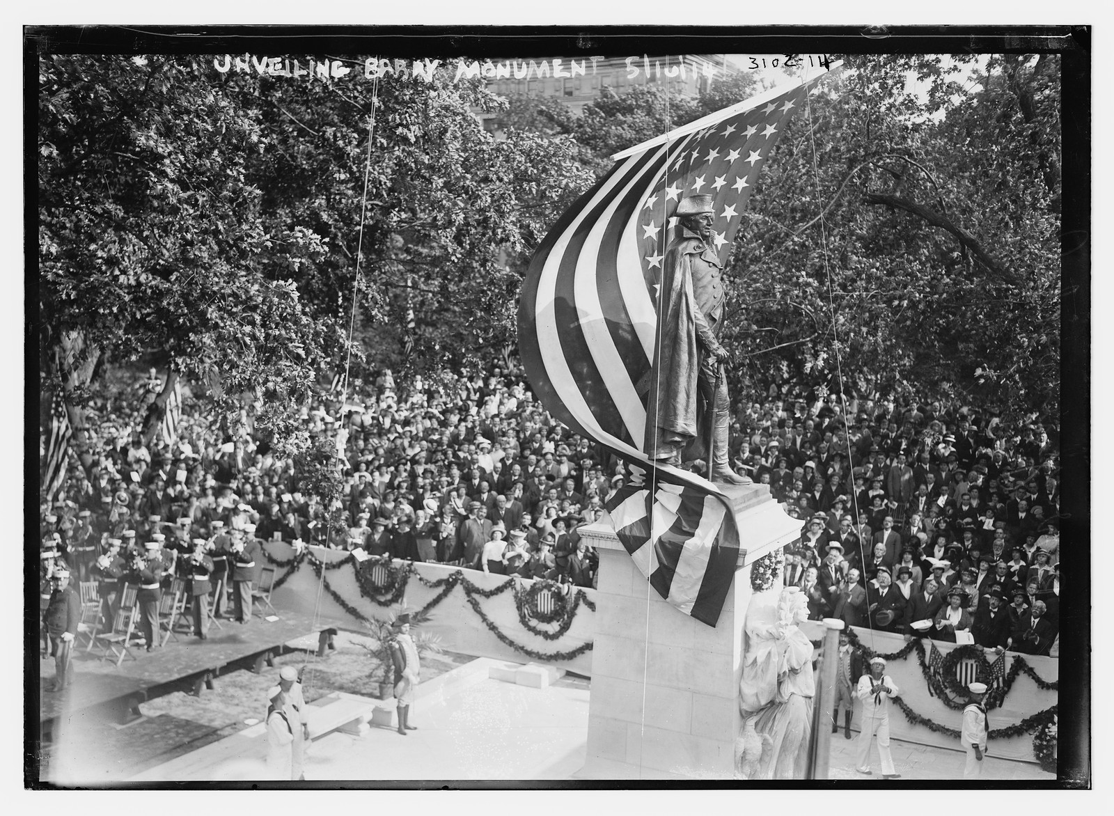 Unveiling Barry Monument, n/a — historic photograph