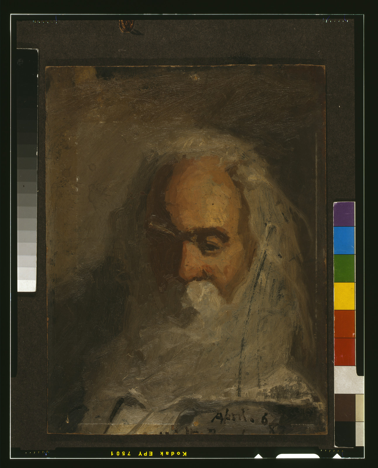 [Walt Whitman, head-and-shoulders portrait, facing slightly left] / Percy Ives., [18]82 April 6. — historic image
