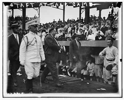 Pres. Taft at Wash-Chicago baseball game 2/4/30
