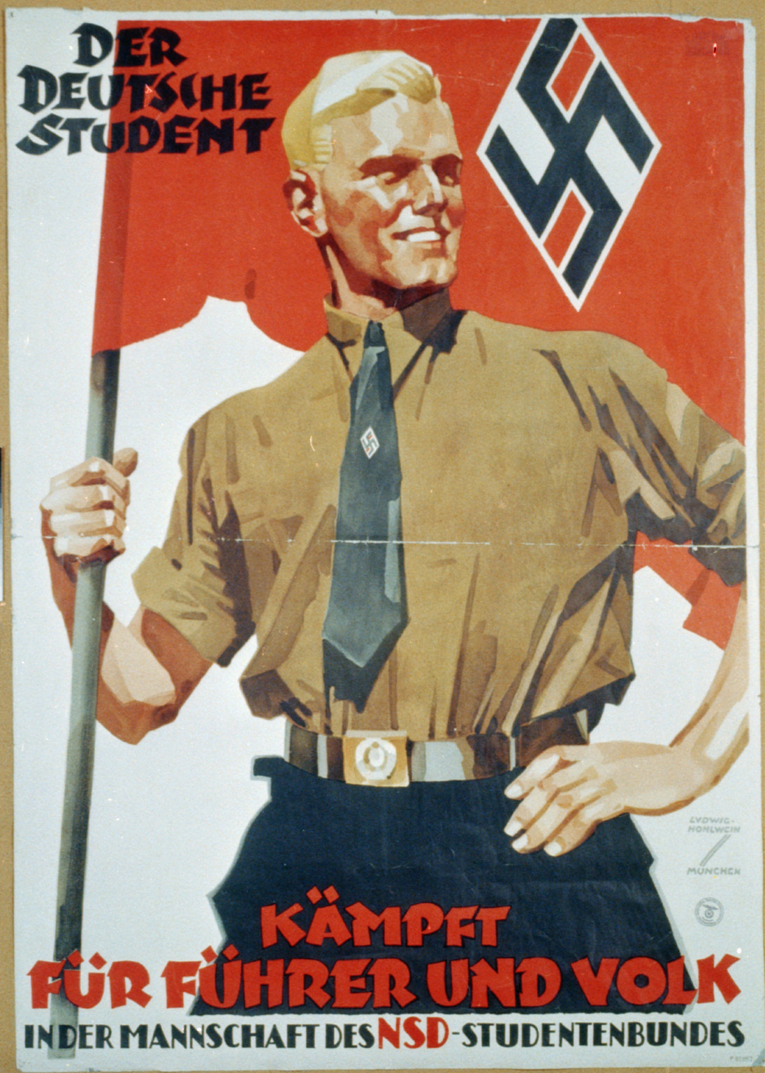 Der Deutsche Student, Kampf für Führer und Volk, [193-] — vintage poster